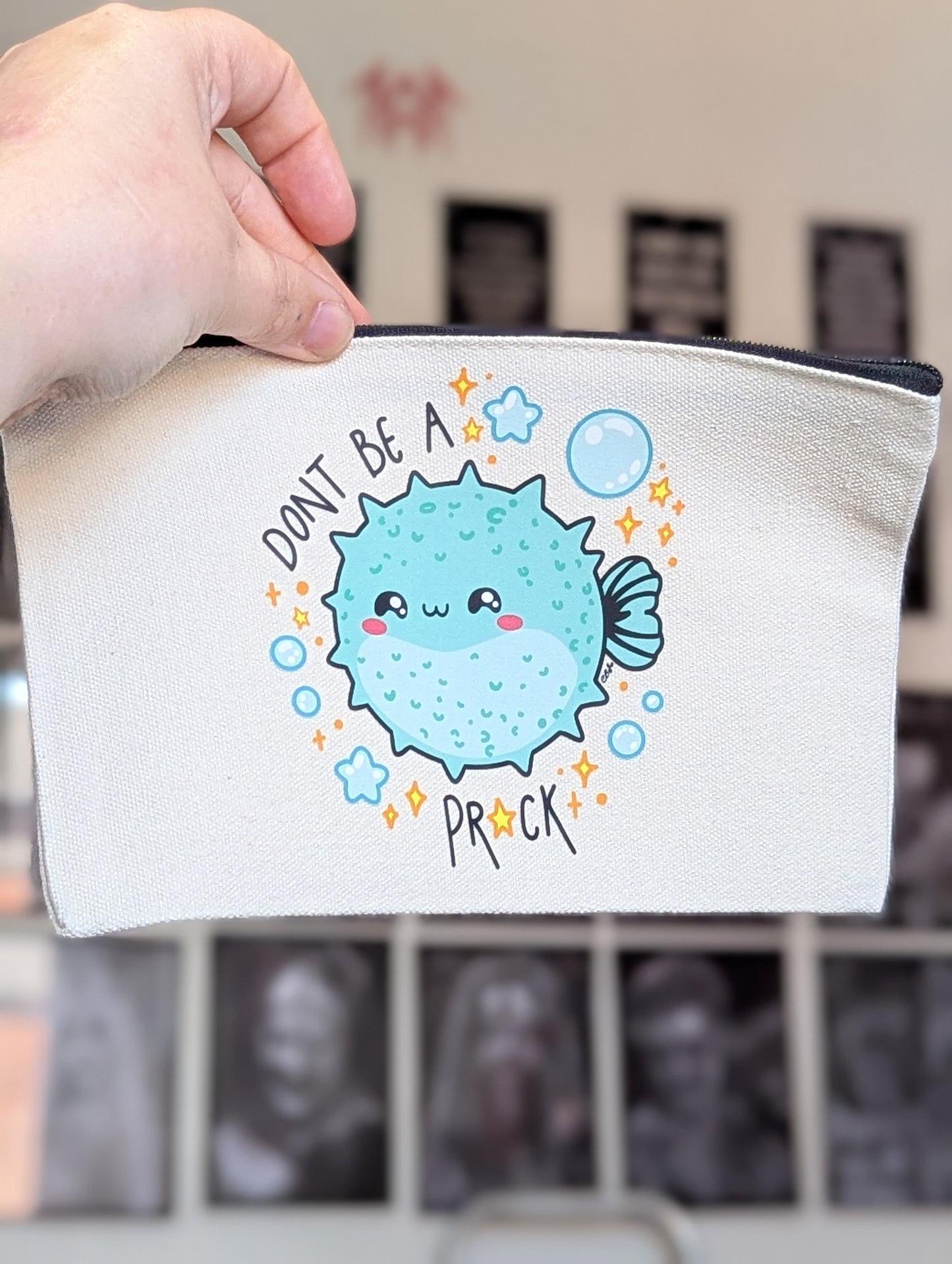 Dont be a pufferfish Zip case