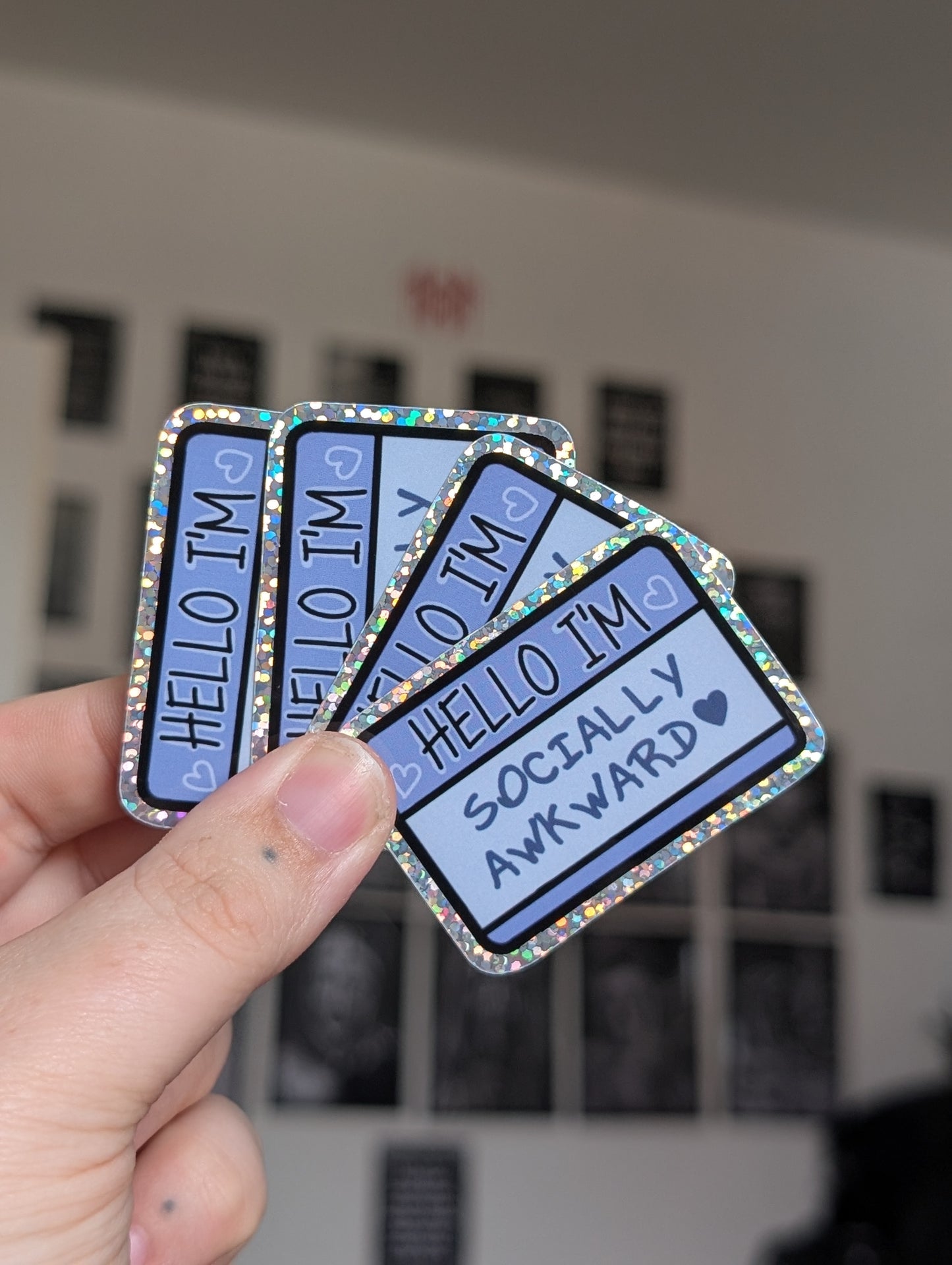 Hello Socially awkward HG sticker
