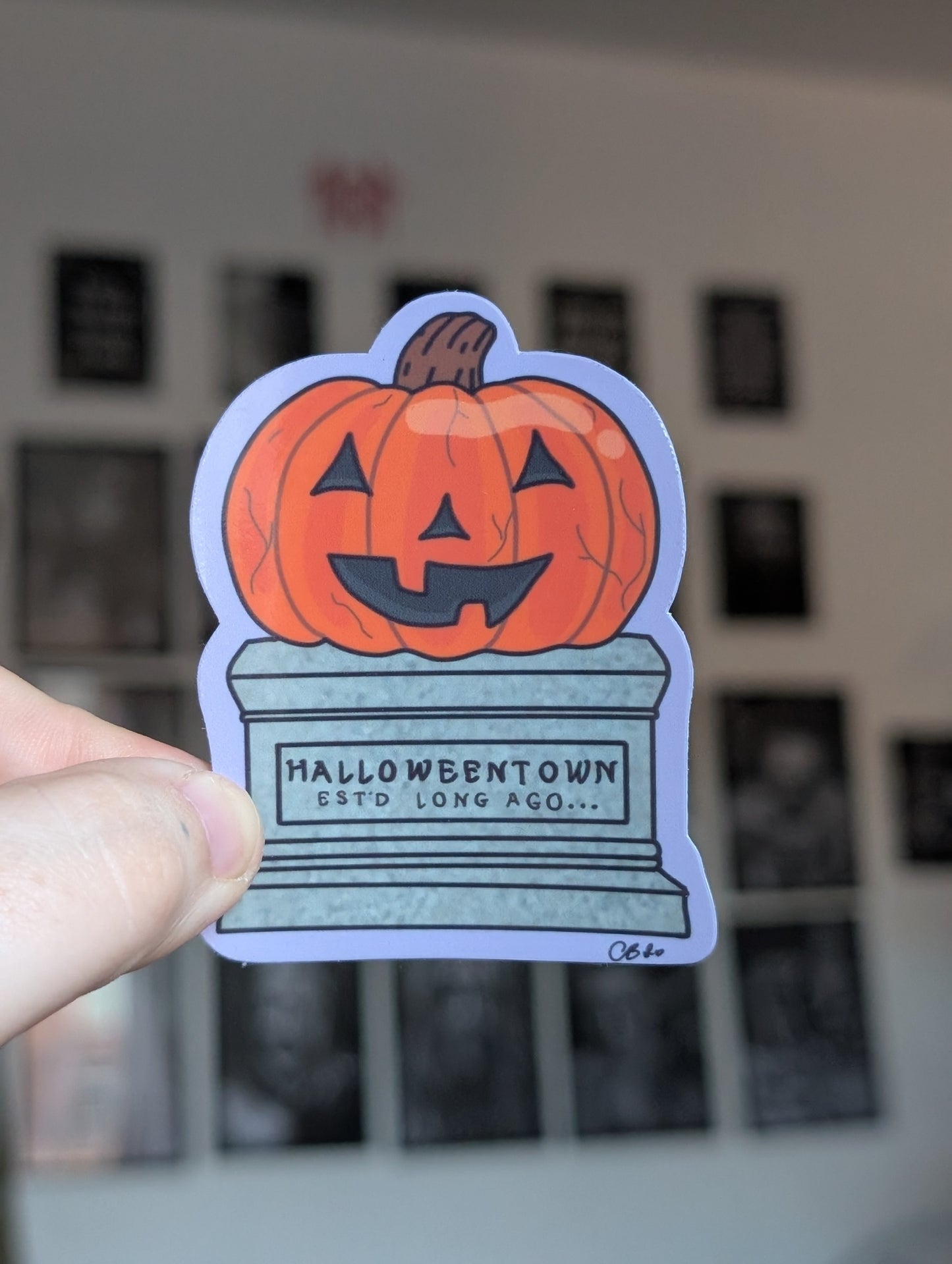 Halloween town gloss sticker