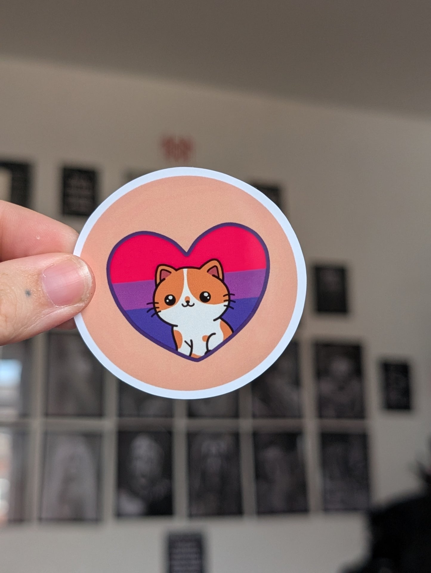 Kitty Bisexual sticker