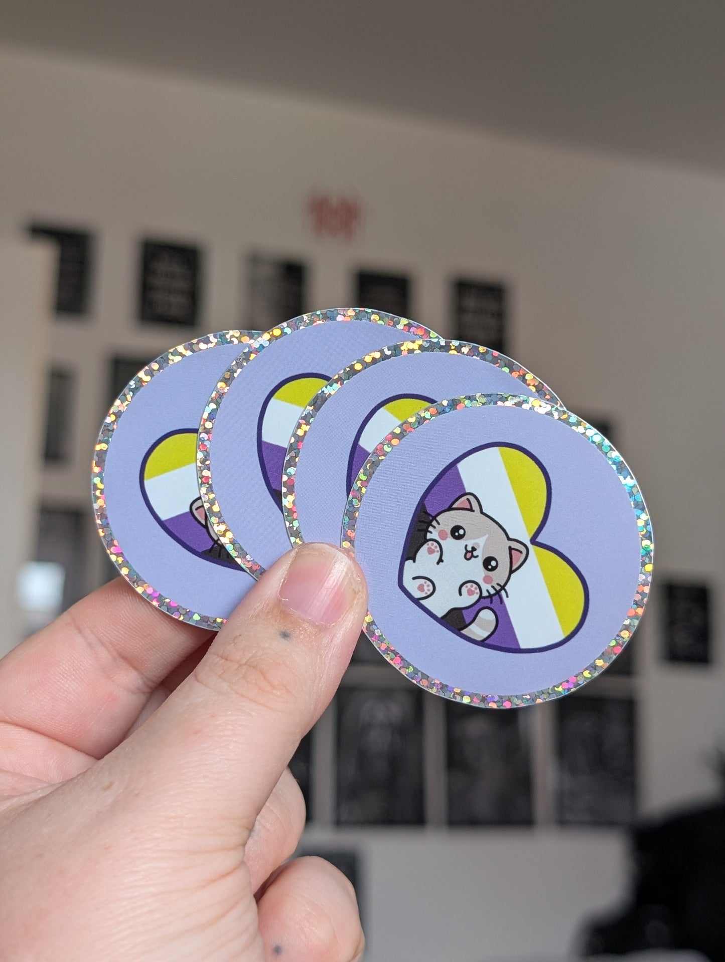 Kitty Non binary HG sticker