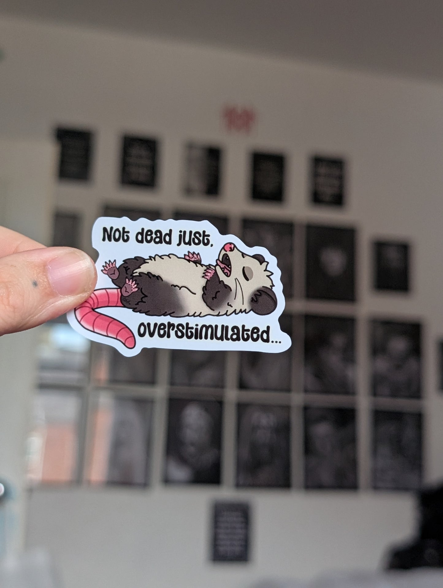 Just.. overstimulated sticker