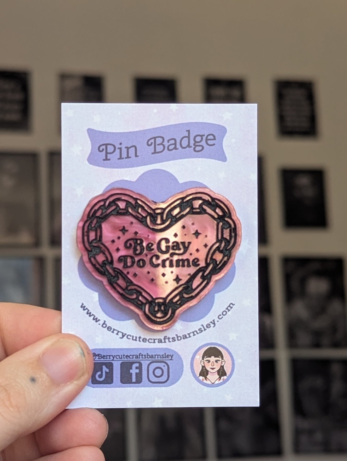 Be gay do crimes pin marble pink