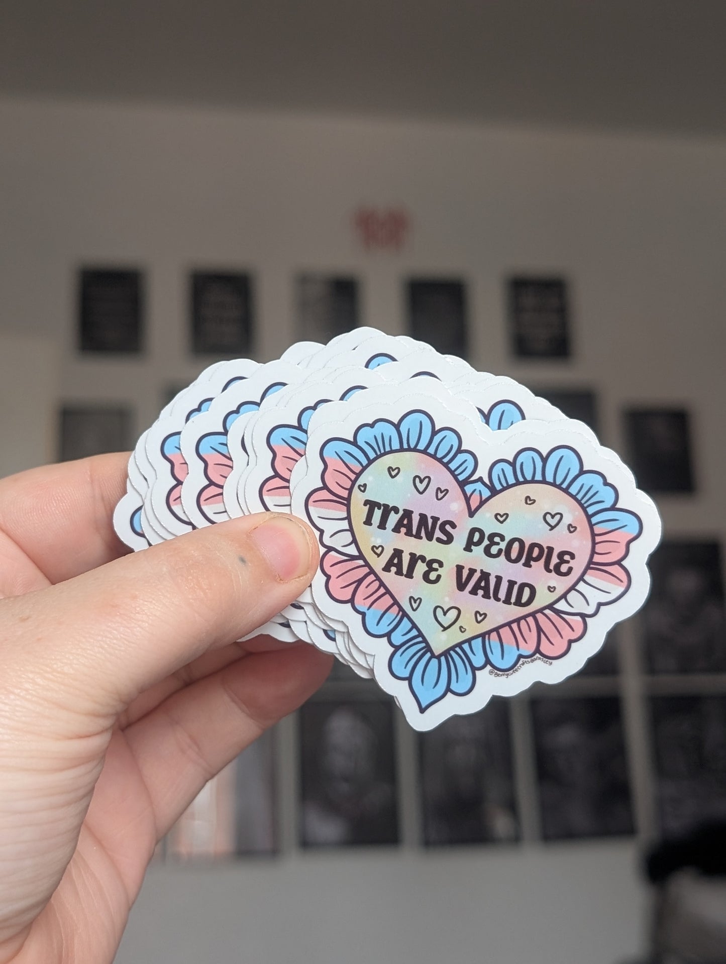 Trans live matter gloss sticker