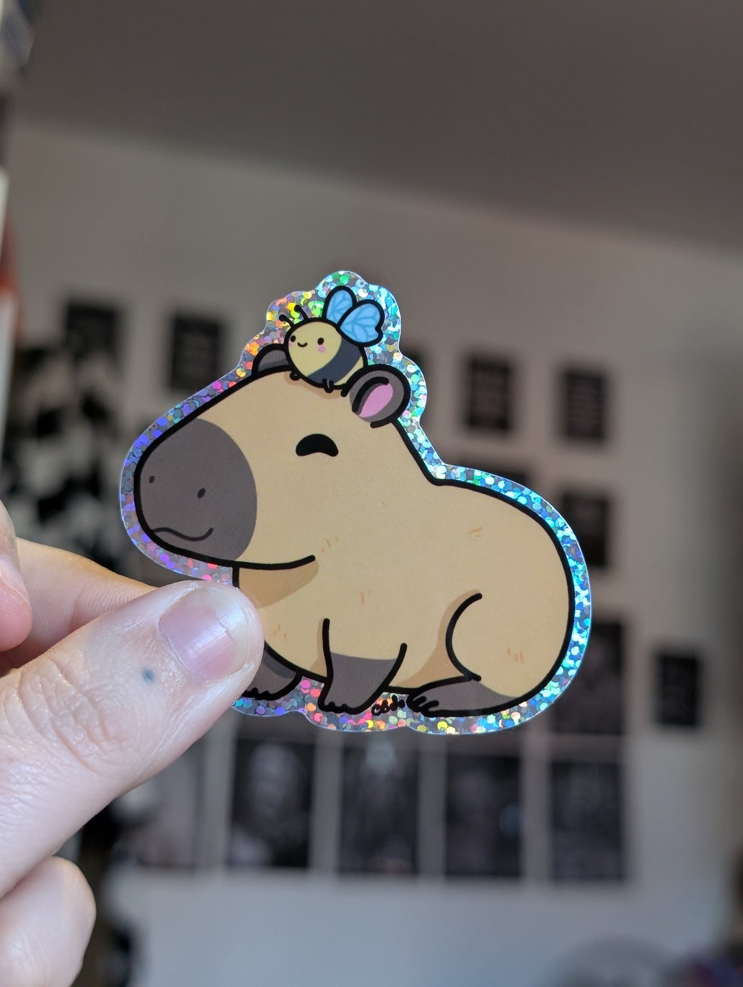 Honey and bert sparkle sticker