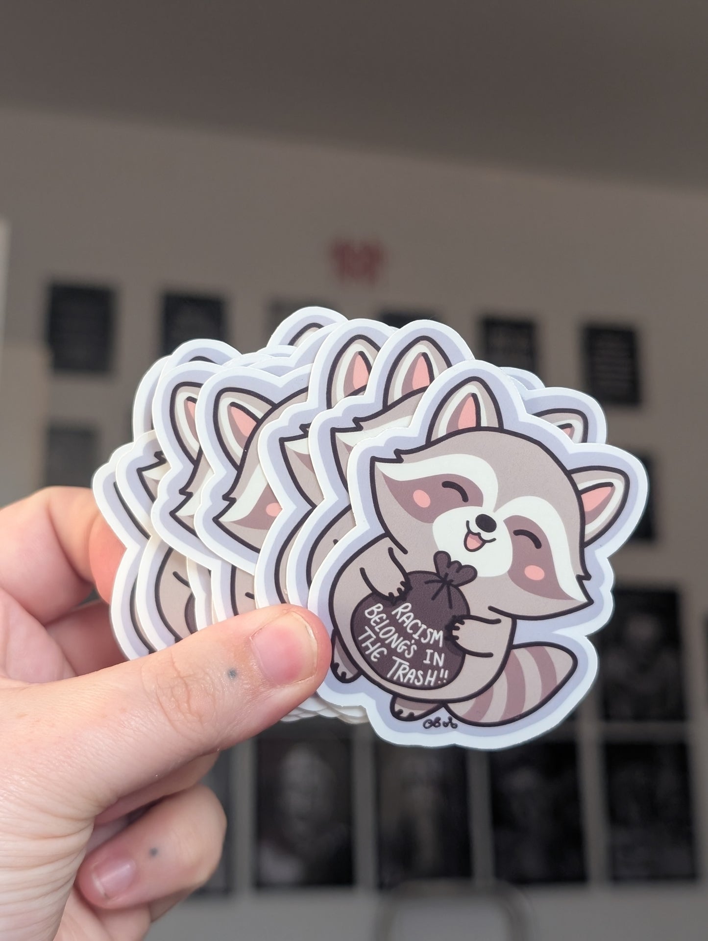 Anti-Racism Toby sticker