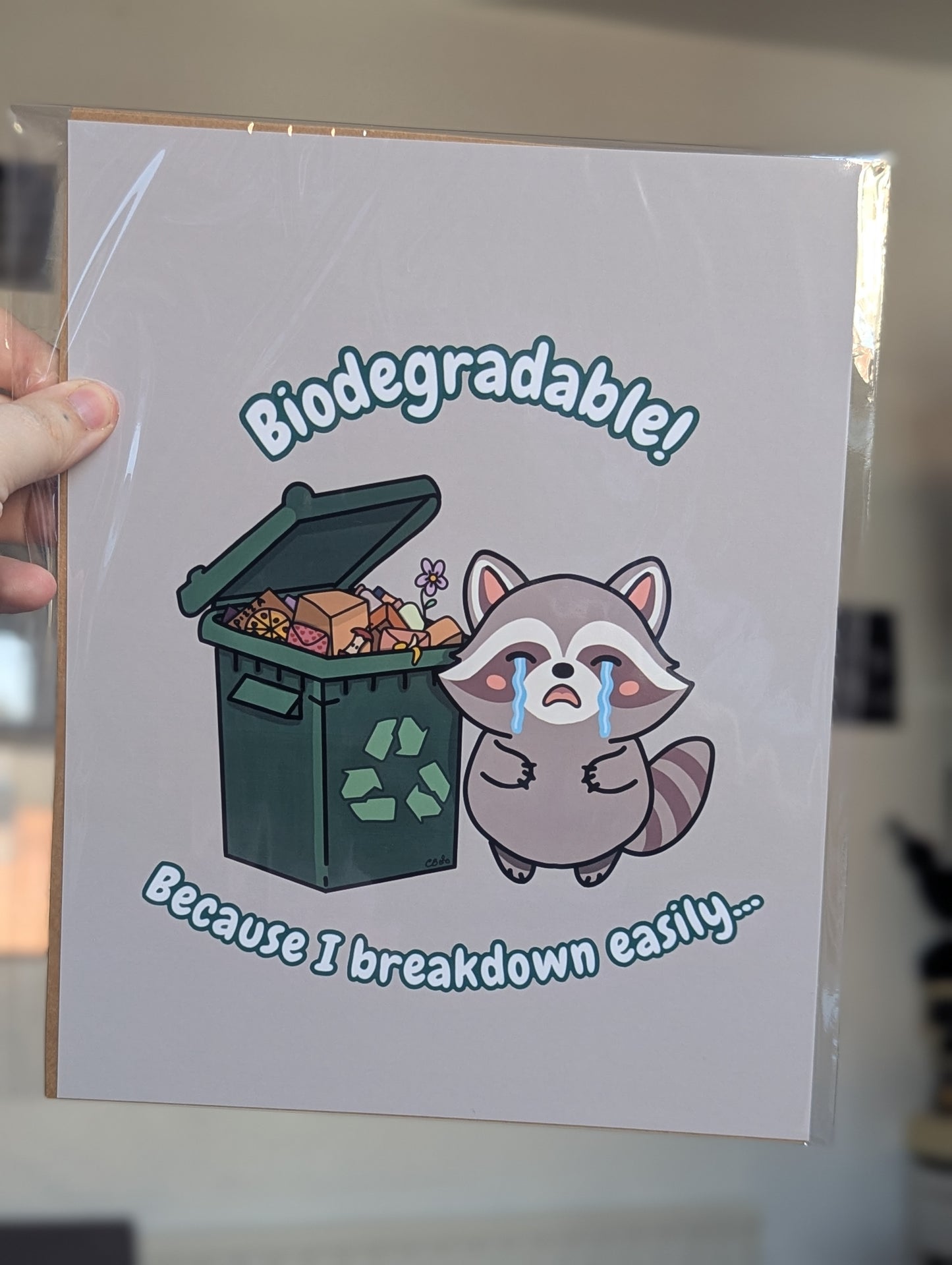 Biodegradable trashpanda