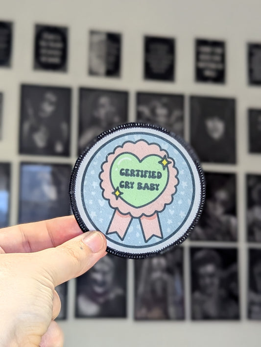 Certified cry baby patch