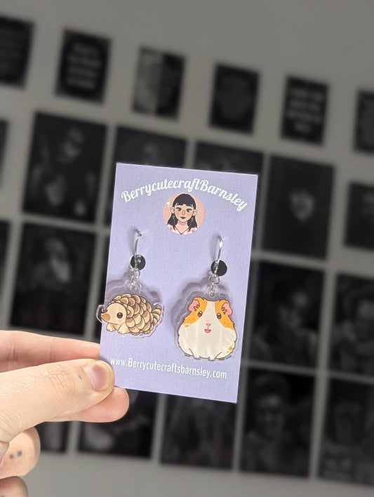 Stitch marker set -echidna & guinea pig