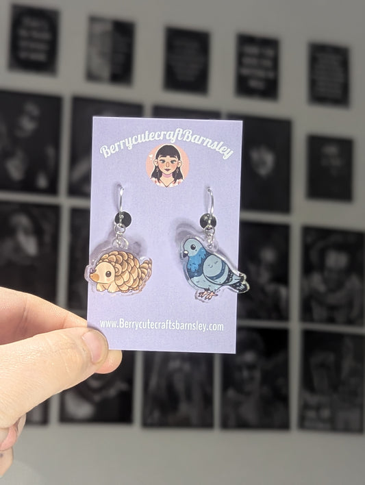 Stitch marker set echidna & pigeon