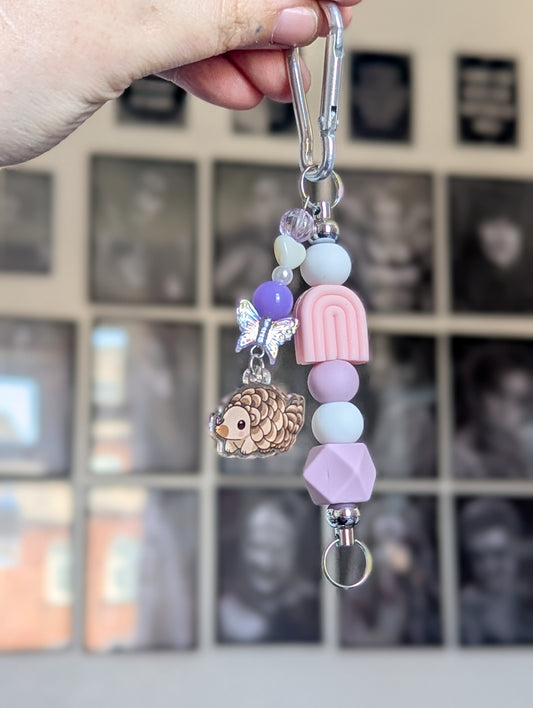Grace charm bead keyring