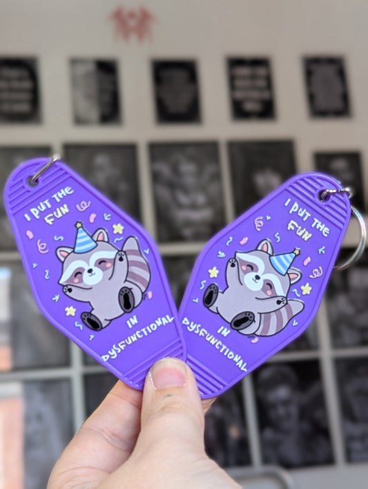 dys"fun"ctional party panda 2.0 motel keyring