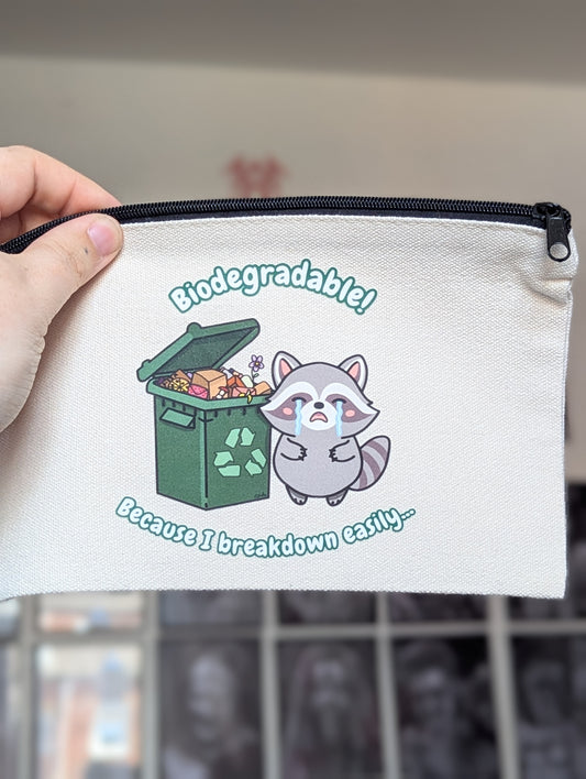 Biodegradable zip case