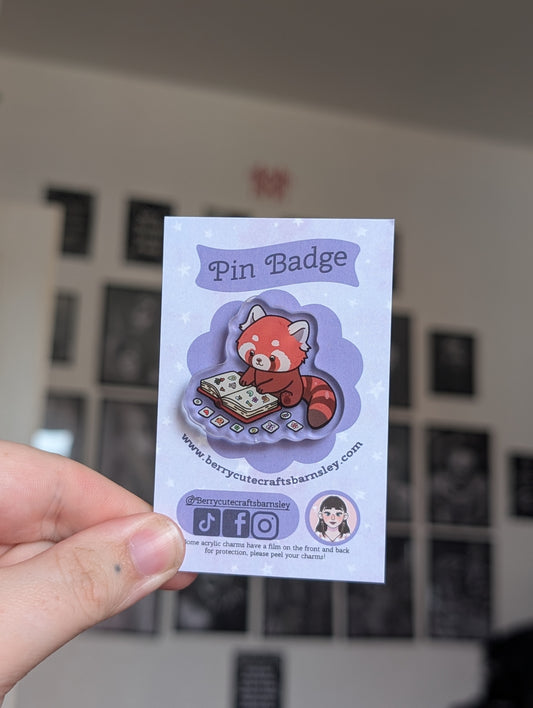 Sticker collector pin badge