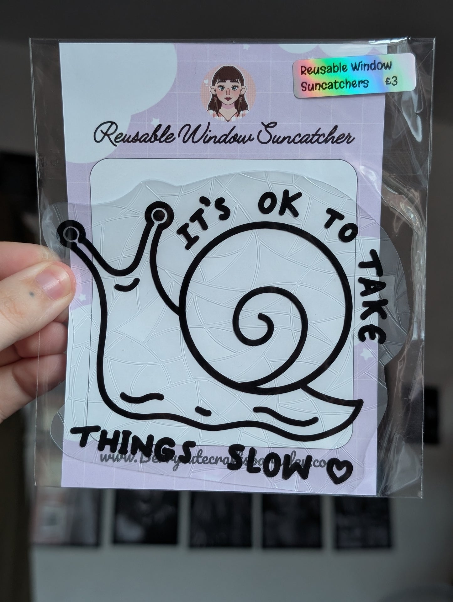 Motivation snail suncatcher