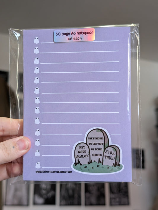 Gravestone Memo pad A6