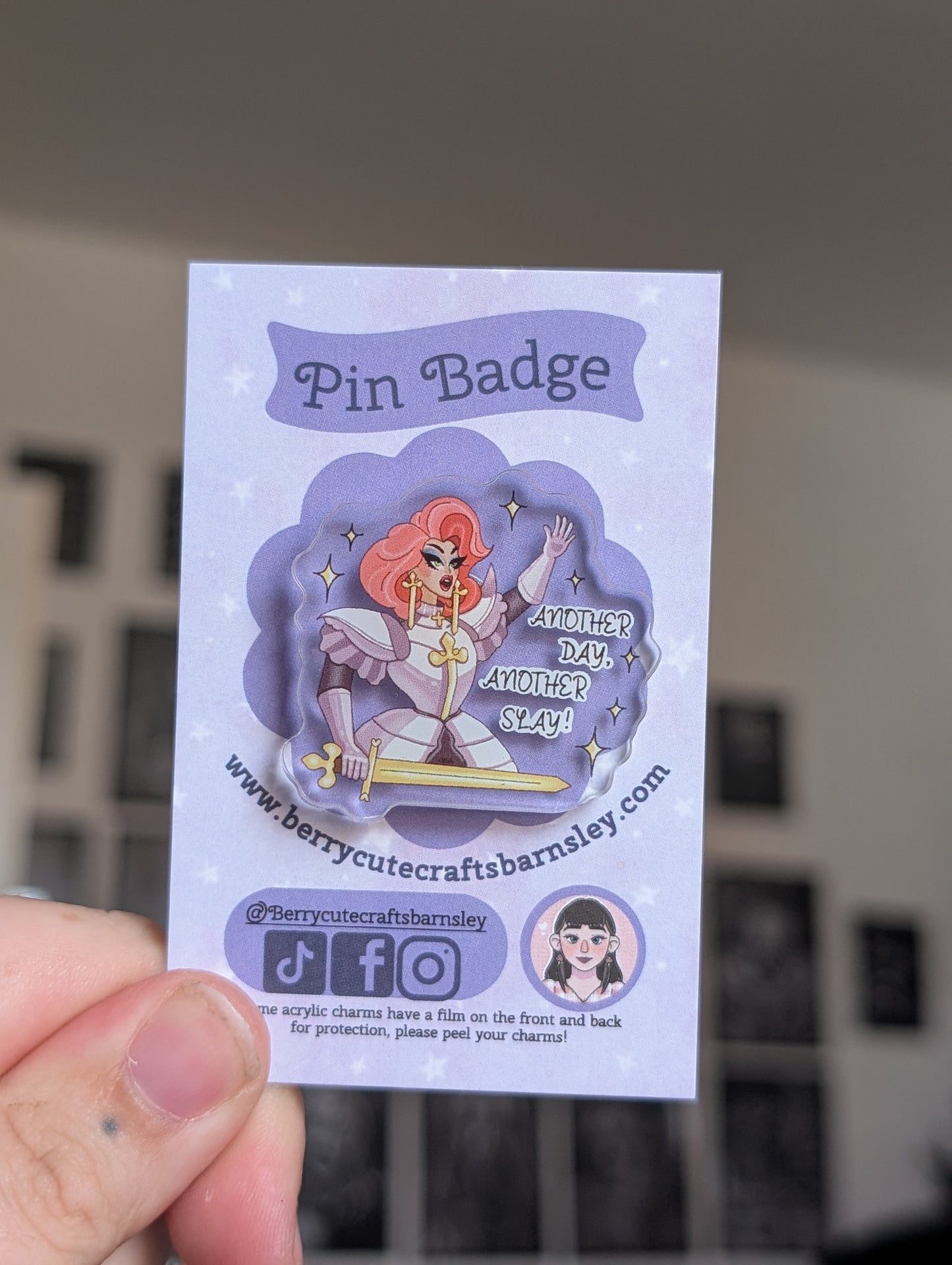 Slay Drag queen pin badge