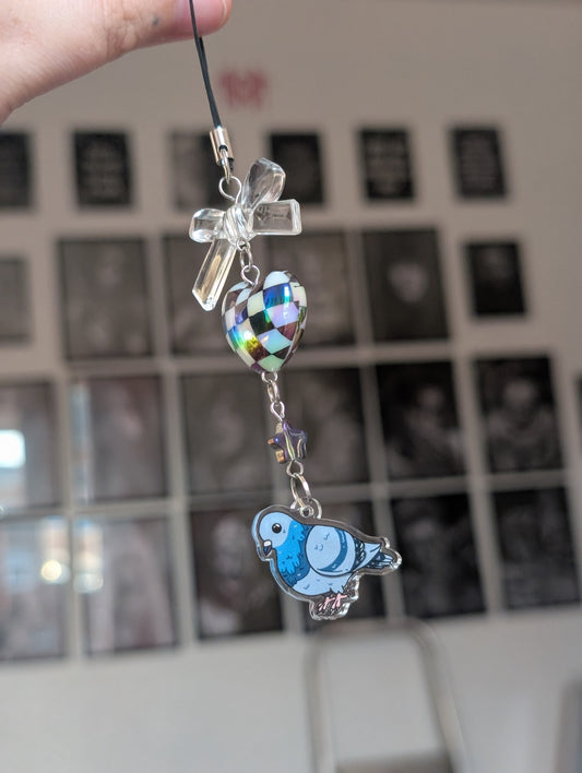 Gerard pigeon phone charm