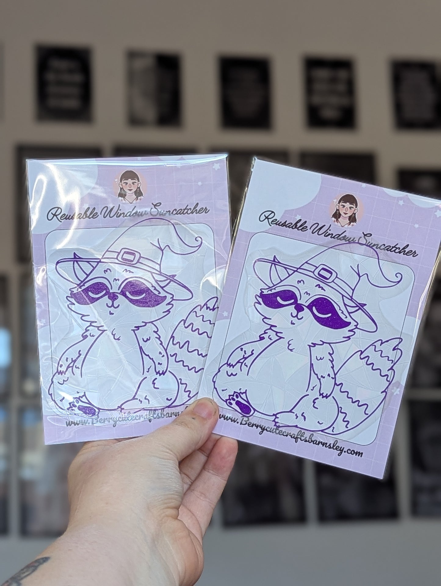 Wiz the wizard trash panda sparkly purple