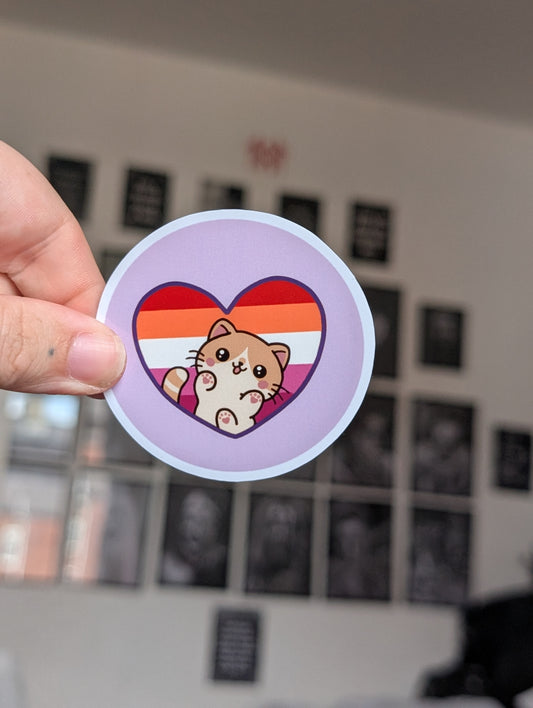 Kitty lesbian sticker