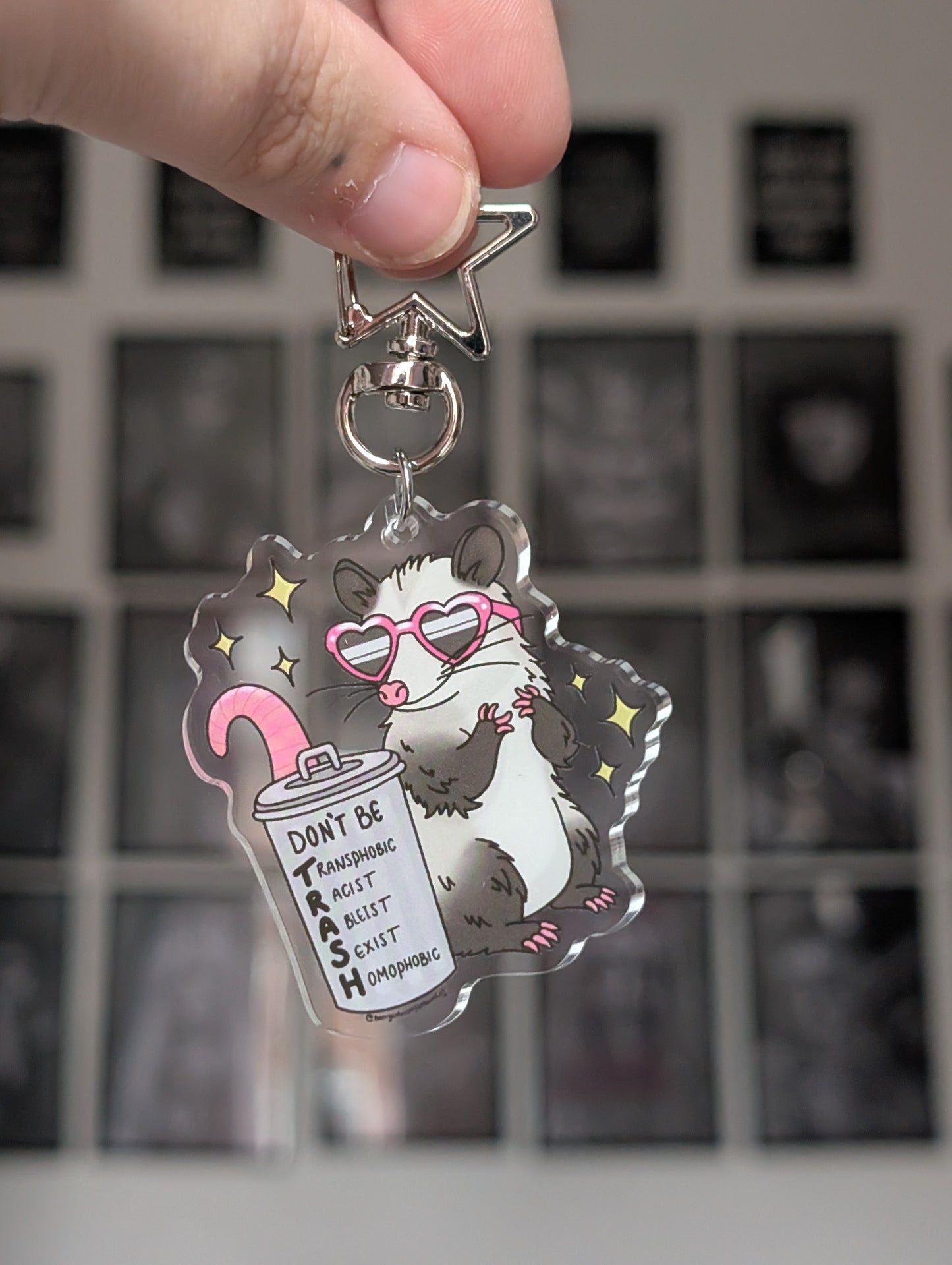 Don't be trash keyring