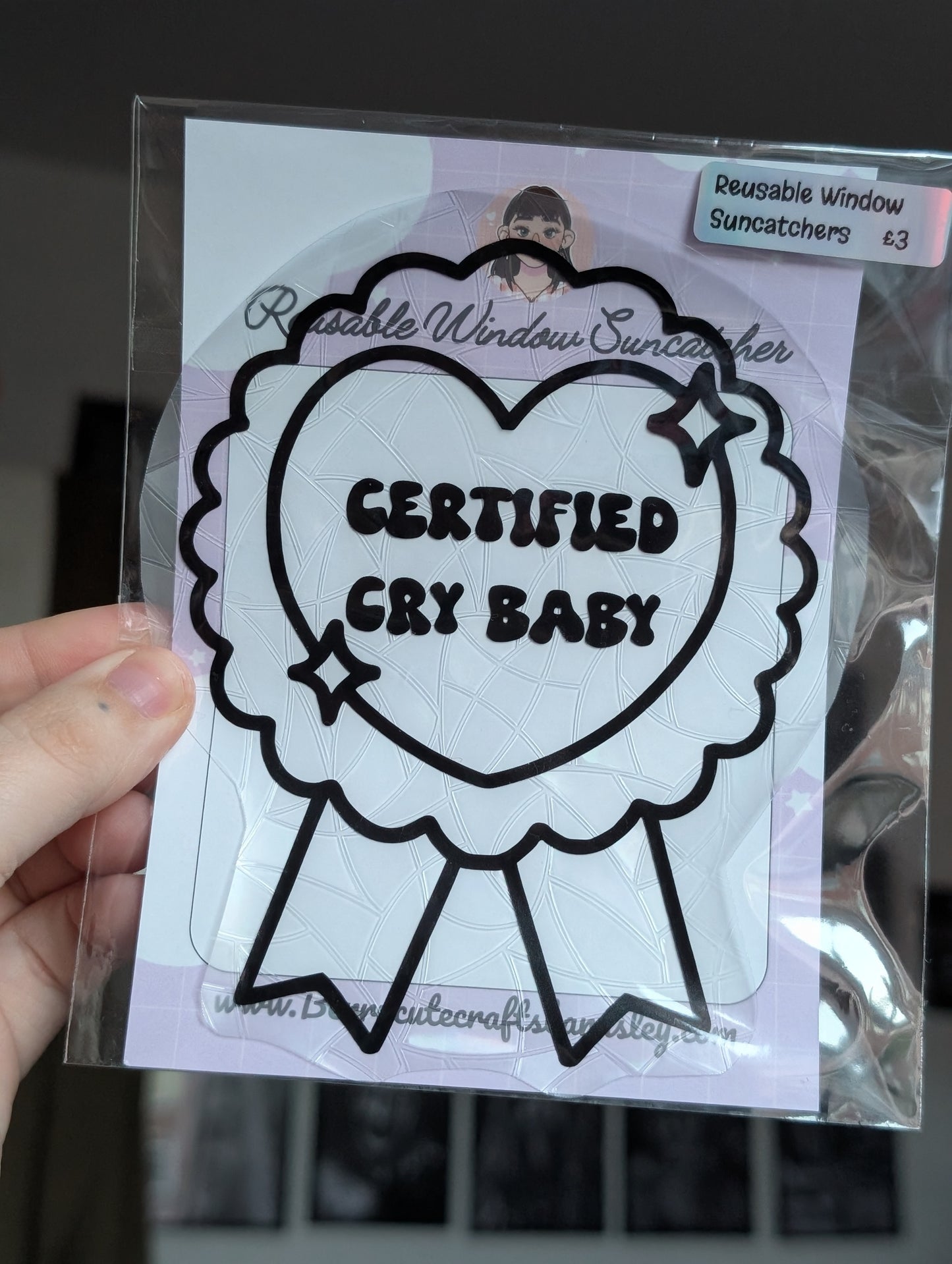Certified cry baby suncatcher