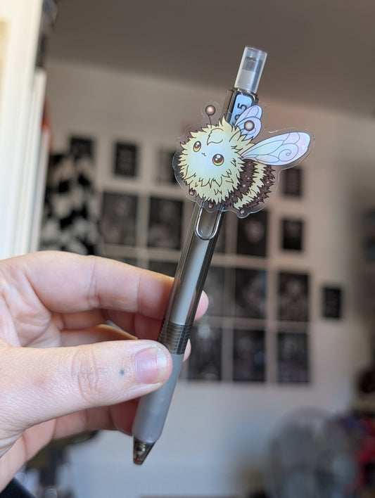 Chunky fluffy bee Writing pen