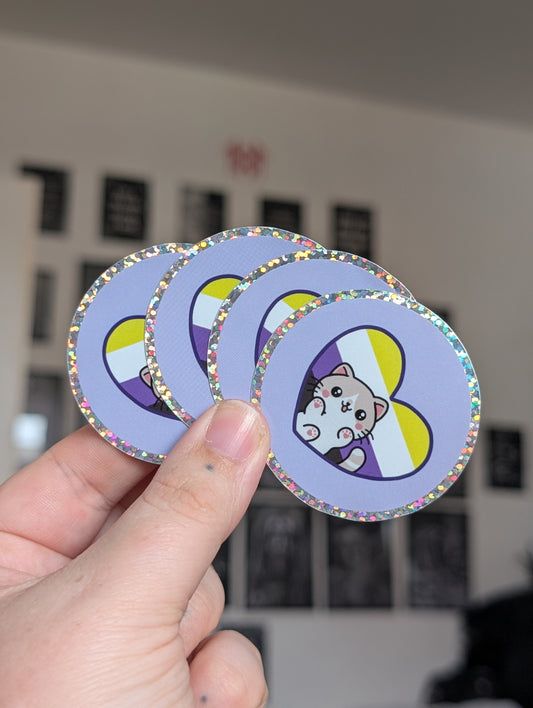 Kitty Non binary HG sticker