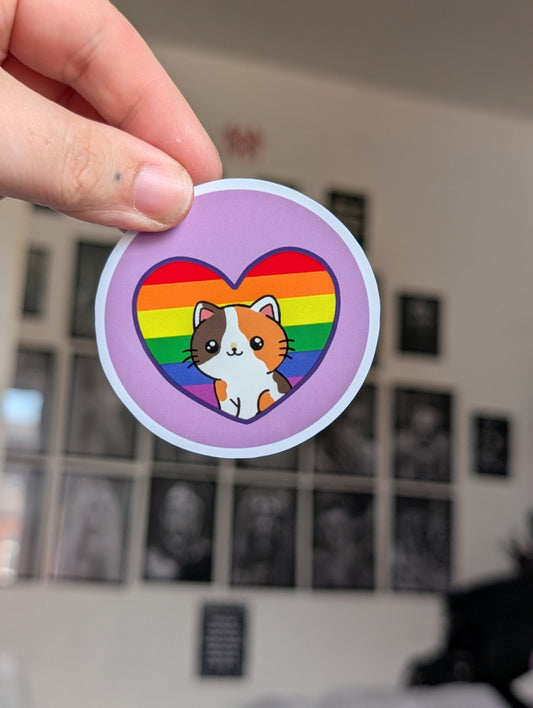 Kitty pride sticker