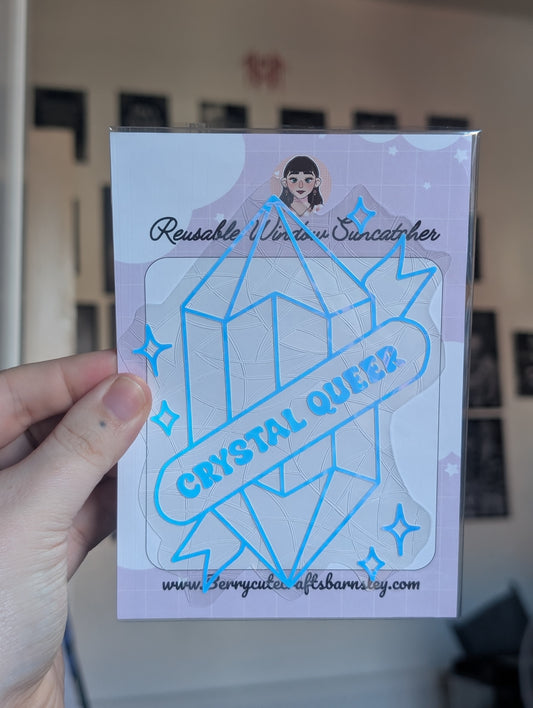Crystal queer holo suncatcher