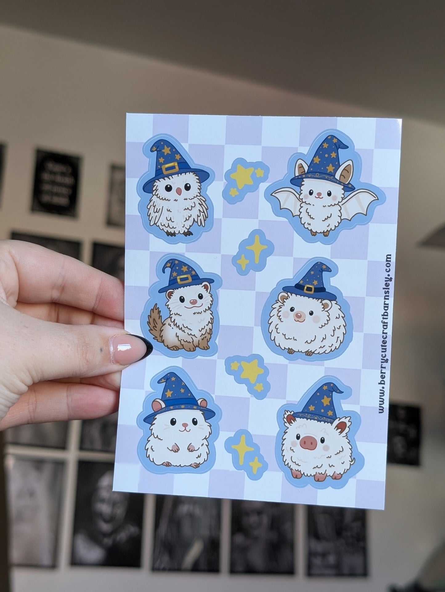 Vanilla wizards sticker sheet