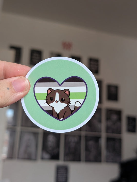 Kitty Agender sticker