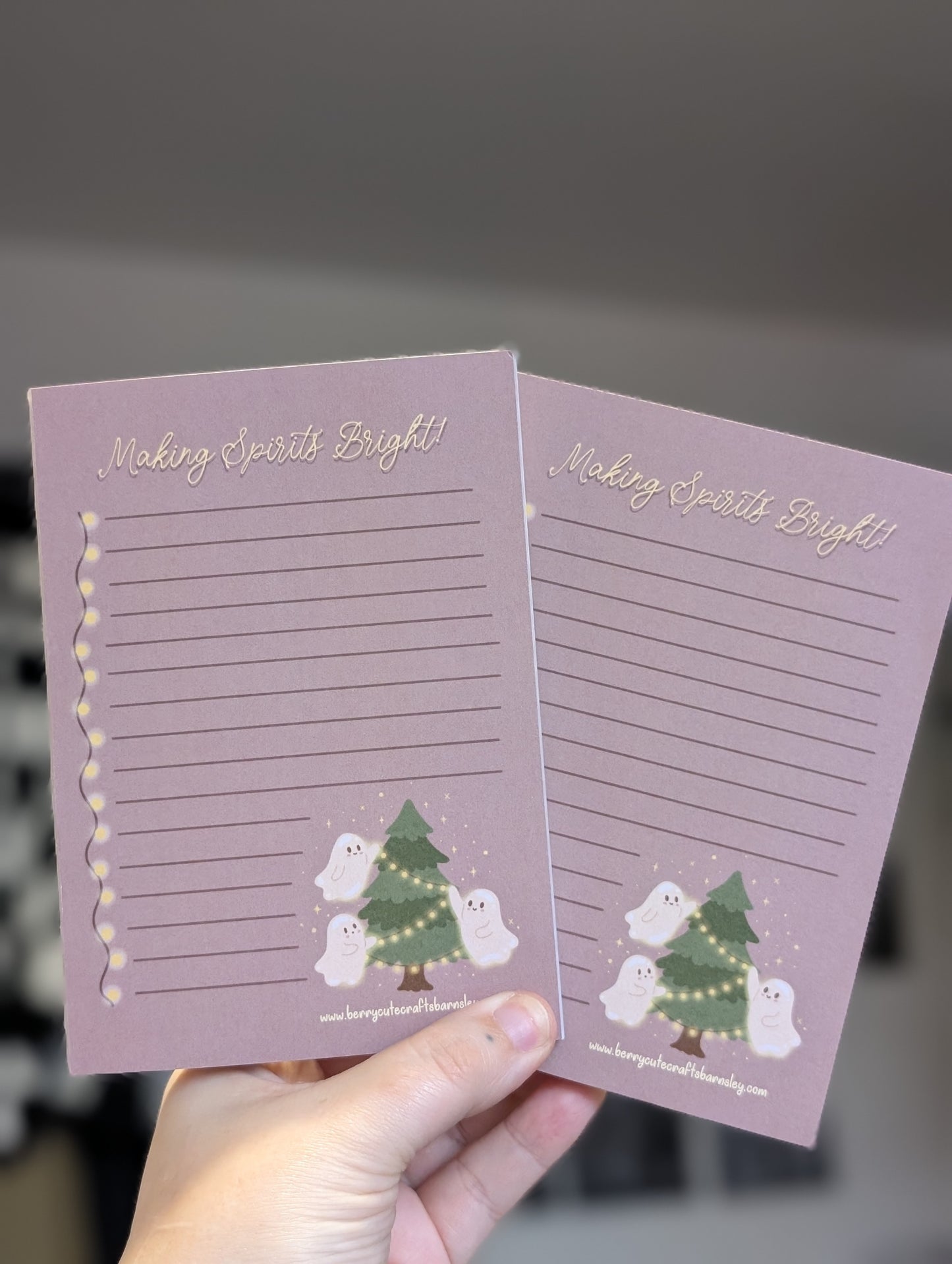 Making spirits bright memo pad