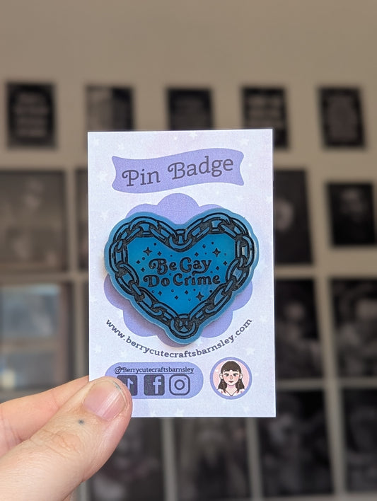 Be gay do crimes pin glow blue