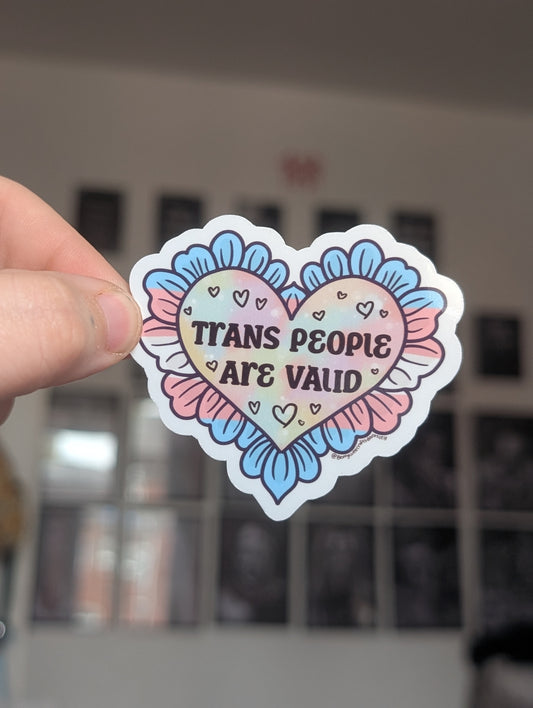 Trans live matter gloss sticker