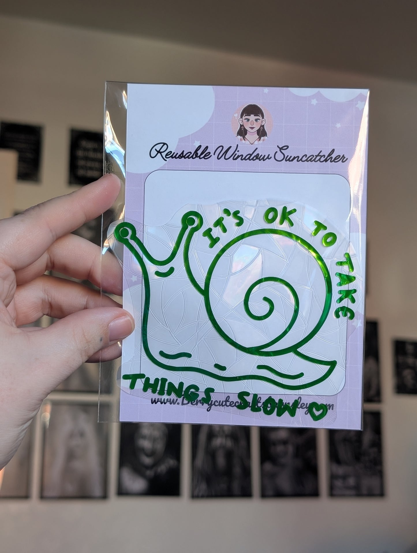 Motivation snail suncatcher