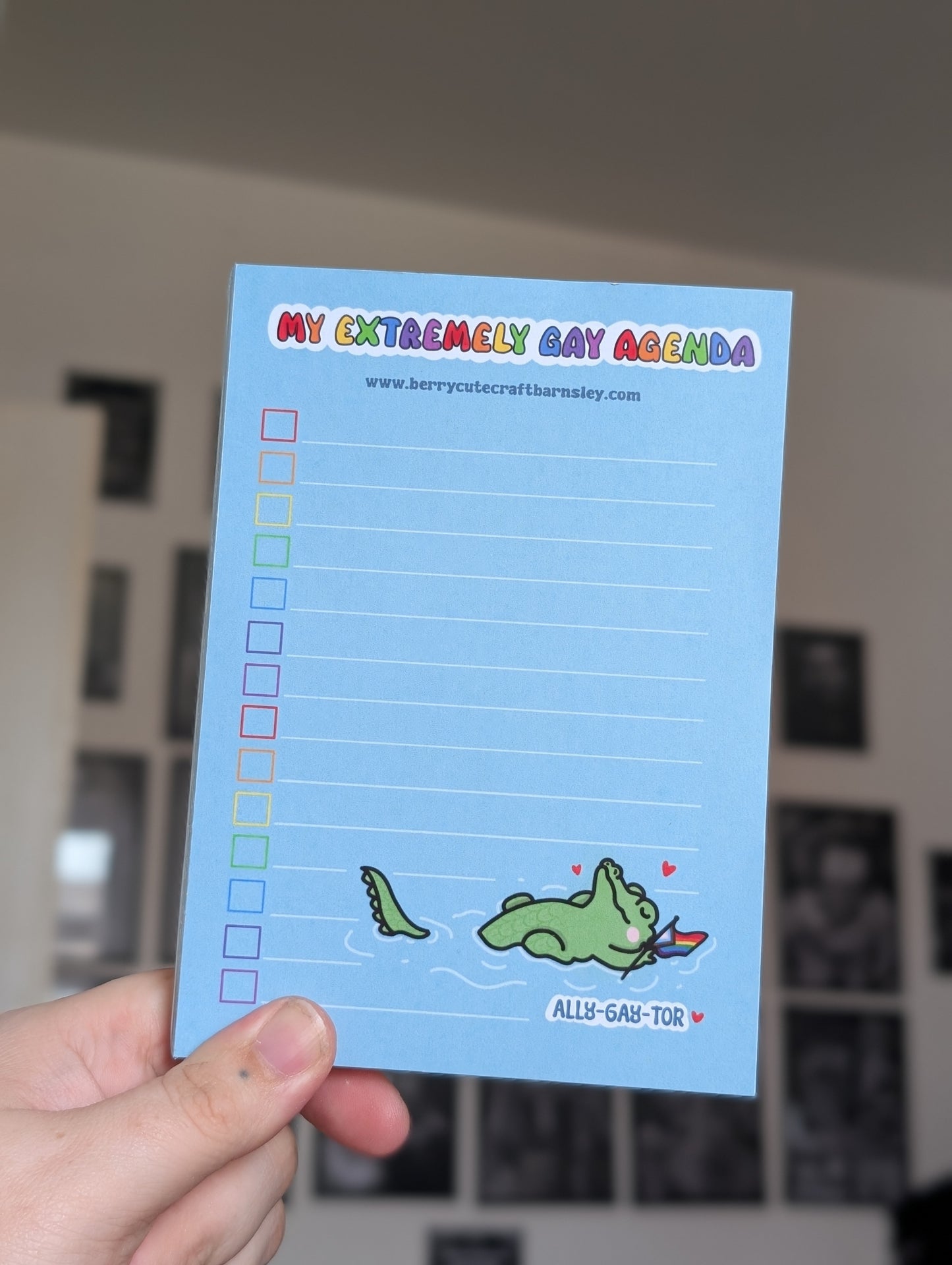 My extremely gay adenga Memo pad