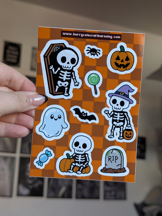 Skeleton Pete sticker sheet